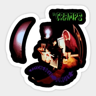 Psychobilly Rumble The Cramps Rock 'n' Roll Tee Sticker